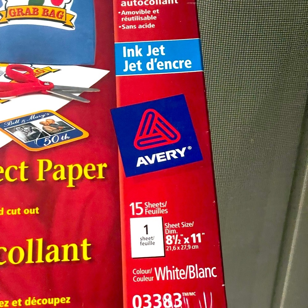 Vintage 2003 Sticker Project Paper Avery Sticker Project Paper Inkjet Printers - Picture 4 of 11